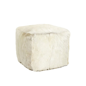 Tibetan Goat Fur Pouf