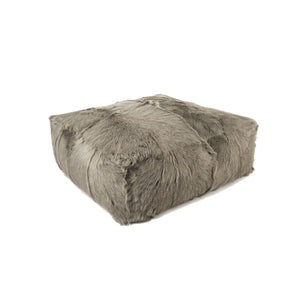 Tibetan Goat Fur Ottoman