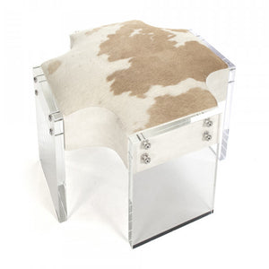 Holly Cowhide Stool