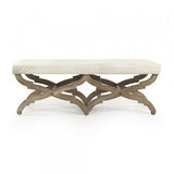 Holly Cowhide Bench