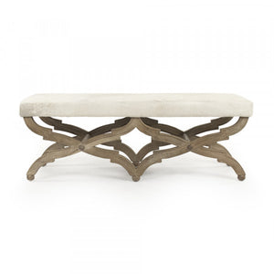 Holly Cowhide Bench