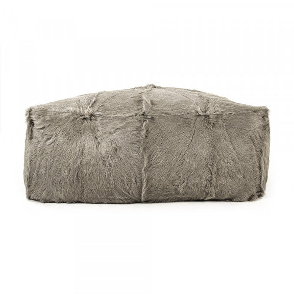 Tibetan Goat Fur Ottoman