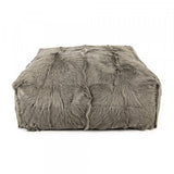 Tibetan Goat Fur Ottoman